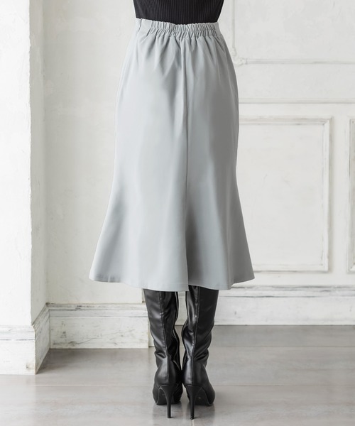 Julia Boutique（ジュリアブティック）の「ミディアム丈チューリップスカート/21536（スカート・レディース・ピンク/ベージュ/ブルー/ベージュ系/ブラック/グリーン系/オレンジ/ホワイト・MEDIUM）」の11枚目の写真