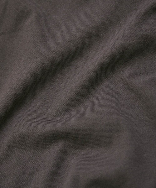 VIS(ビス)の「綿100%。トレンドに左右されないベーシック無地ロングTシャツ(Tシャツ/カットソー・レディース・ブラウン/オフホワイト/スミクロ・FREE)」の20枚目の写真