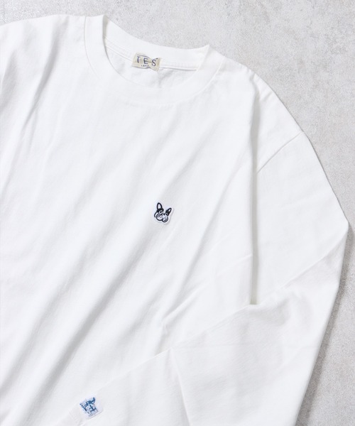 The Endless Summer（エンドレスサマー）の「TES DOG BEACH LONG SLEEVE TEE / ロンT（Tシャツ/カットソー・メンズ・サーモンピンク/ブラック/ホワイト・LARGE/X-LARGE/SMALL/MEDIUM）」の2枚目の写真