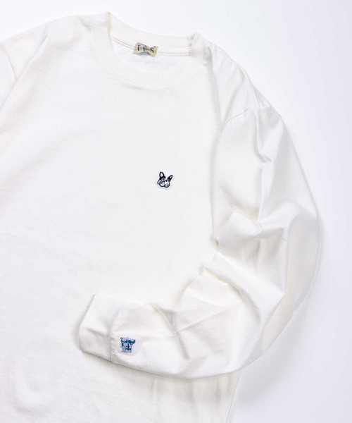 The Endless Summer（エンドレスサマー）の「TES DOG BEACH LONG SLEEVE TEE / ロンT（Tシャツ/カットソー・メンズ・サーモンピンク/ブラック/ホワイト・LARGE/X-LARGE/SMALL/MEDIUM）」の13枚目の写真