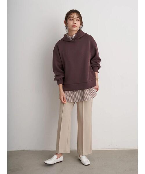 earth music&ecology（アースミュージックアンドエコロジー）の「ストライプオーバーシャツ ＊（シャツ/ブラウス・レディース・ブルー/グリーン/キャメル・FREE）」の10枚目の写真