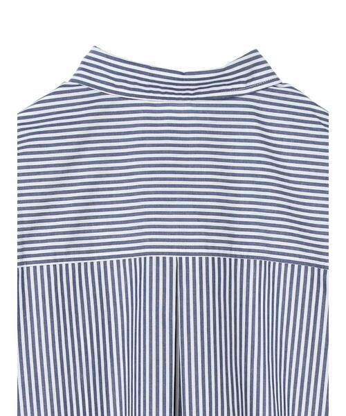 earth music&ecology（アースミュージックアンドエコロジー）の「ストライプオーバーシャツ ＊（シャツ/ブラウス・レディース・ブルー/グリーン/キャメル・FREE）」の20枚目の写真