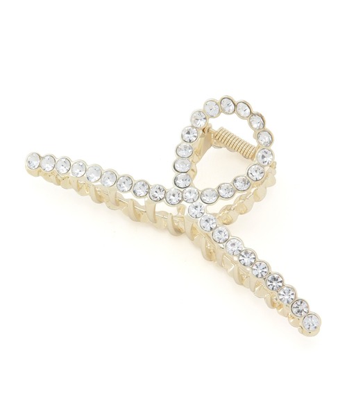 VIS（ビス）の「パール／ビジューヘアクリップ（バレッタ/ヘアクリップ・レディース・ゴールド/ゴールド系その他・FREE）」の7枚目の写真