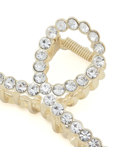 VIS（ビス）の「パール／ビジューヘアクリップ（バレッタ/ヘアクリップ・レディース・ゴールド/ゴールド系その他・FREE）」の6枚目の写真