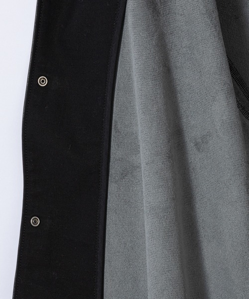 Curly(カーリー)の「#【CURLY&Co./カーリー】REGENCY NC JACKET "Synthetic leather"/シンセティックレザーノーカラージャケット(ブルゾン・メンズ・ブラック・1/2)」の11枚目の写真