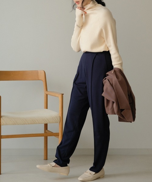 Bab（バブ）の「【WEB限定】美脚センターシームパンツ（その他パンツ・レディース・ネイビー/オレンジ/ブルー/グリーン・M）」の21枚目の写真