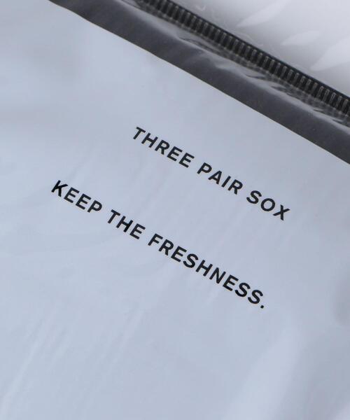 FreshService（フレッシュサービス）の「＜FreshService（フレッシュサービス）＞ 3パック ソックス■■■（ソックス/靴下・メンズ・イエロー/ホワイト/ブラック/オリーブ・FREE）」の7枚目の写真