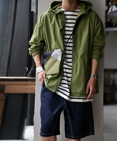 antiqua(アンティカ)の「デニムハーフパンツ(デニムパンツ・メンズ・ブルー・L/XL)」の2枚目の写真