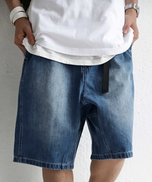 antiqua(アンティカ)の「デニムハーフパンツ(デニムパンツ・メンズ・ブルー・L/XL)」の8枚目の写真