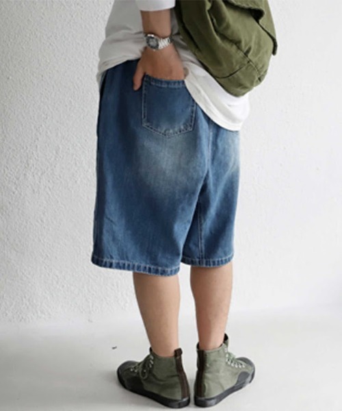 antiqua(アンティカ)の「デニムハーフパンツ(デニムパンツ・メンズ・ブルー・L/XL)」の11枚目の写真
