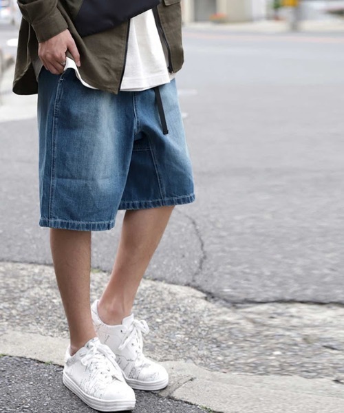 antiqua(アンティカ)の「デニムハーフパンツ(デニムパンツ・メンズ・ブルー・L/XL)」の12枚目の写真