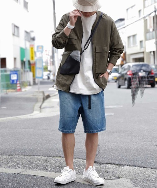 antiqua(アンティカ)の「デニムハーフパンツ(デニムパンツ・メンズ・ブルー・L/XL)」の13枚目の写真