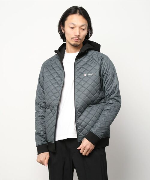 Champion（チャンピオン）の「チャンピオン  ZIP HOODED JACKET_（その他アウター・メンズ・ダークグリーン/ブラック・M/L/LL）」の2枚目の写真
