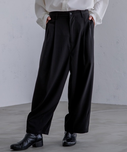 Adoon plain（アドーンプレーン）の「【Adoon plain】ワイドバルーンパンツ（その他パンツ・メンズ・グリーン/ブラック/ライトベージュ・MEDIUM/SMALL/LARGE）」の2枚目の写真