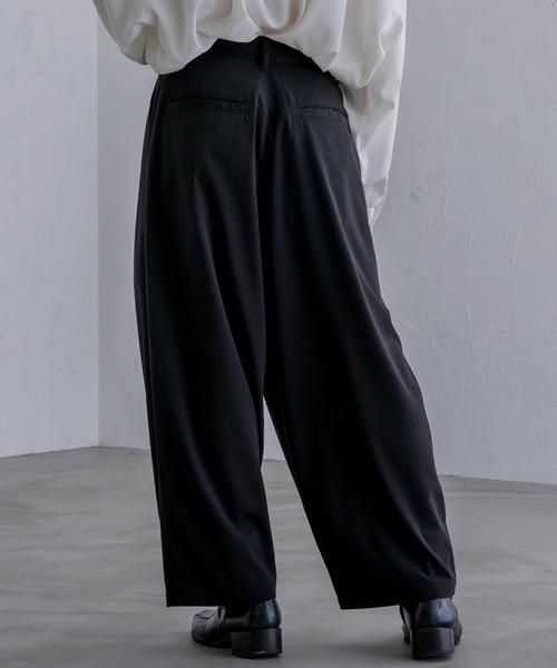 Adoon plain（アドーンプレーン）の「【Adoon plain】ワイドバルーンパンツ（その他パンツ・メンズ・グリーン/ブラック/ライトベージュ・MEDIUM/SMALL/LARGE）」の4枚目の写真