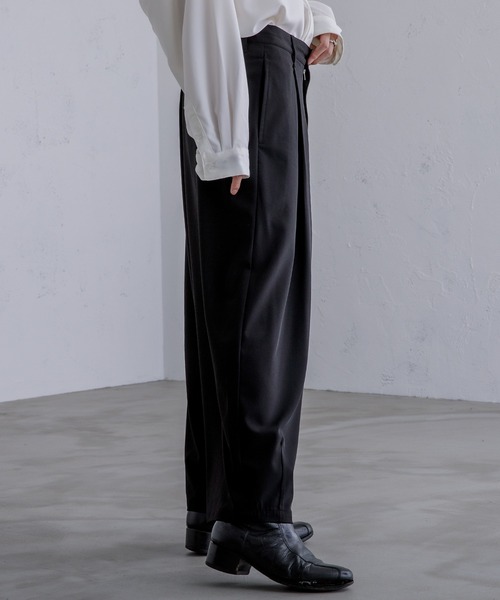 Adoon plain（アドーンプレーン）の「【Adoon plain】ワイドバルーンパンツ（その他パンツ・メンズ・グリーン/ブラック/ライトベージュ・MEDIUM/SMALL/LARGE）」の18枚目の写真