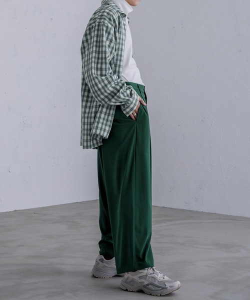 Adoon plain（アドーンプレーン）の「【Adoon plain】ワイドバルーンパンツ（その他パンツ・メンズ・グリーン/ブラック/ライトベージュ・MEDIUM/SMALL/LARGE）」の17枚目の写真