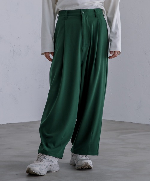 Adoon plain（アドーンプレーン）の「【Adoon plain】ワイドバルーンパンツ（その他パンツ・メンズ・グリーン/ブラック/ライトベージュ・MEDIUM/SMALL/LARGE）」の20枚目の写真