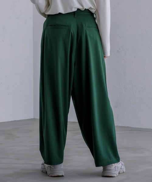 Adoon plain（アドーンプレーン）の「【Adoon plain】ワイドバルーンパンツ（その他パンツ・メンズ・グリーン/ブラック/ライトベージュ・MEDIUM/SMALL/LARGE）」の10枚目の写真
