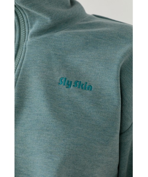 SLY（スライ）の「Sly Skin SOFT SWEAT ZIP TOPS ソフト スウェット ジップ トップス（ルームウェア/パジャマ・レディース・ターコイズブルー/アイボリー・FREE）」の16枚目の写真