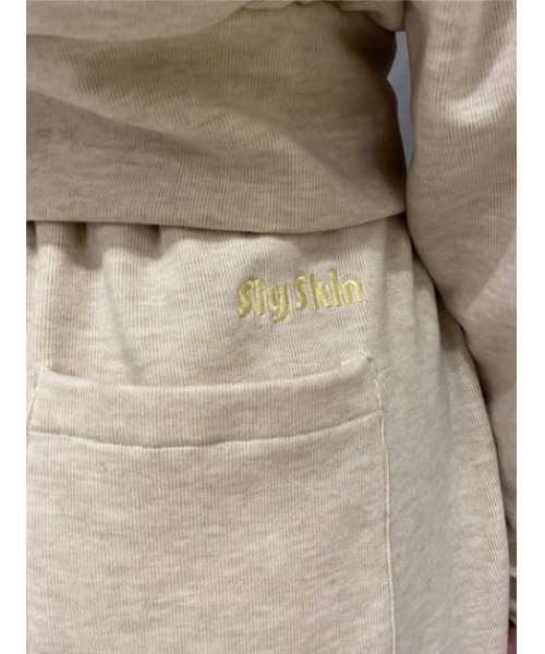 SLY（スライ）の「Sly Skin SOFT SWEAT ZIP TOPS ソフト スウェット ジップ トップス（ルームウェア/パジャマ・レディース・ターコイズブルー/アイボリー・FREE）」の20枚目の写真