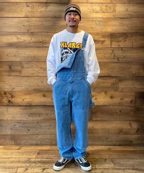 XLARGE(エクストララージ)の「PATCHED DOUBLE KNEE OVERALL(その他パンツ・メンズ・ブラック/インディゴブルー/カモフラージュ・S/M/L/XL)」の5枚目の写真