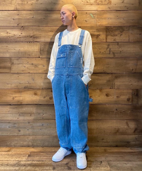 XLARGE(エクストララージ)の「PATCHED DOUBLE KNEE OVERALL(その他パンツ・メンズ・ブラック/インディゴブルー/カモフラージュ・S/M/L/XL)」の6枚目の写真