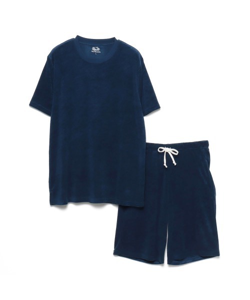 FRUIT OF THE LOOM(フルーツオブザルーム)の「【FRUIT OF THE LOOM】パイルルームウェアセットアップ/クルーネック/半袖Tシャツ&ハーフパンツ(ルームウェア/パジャマ・メンズ・グレー/ホワイト/ネイビー/ブラック・LL/M/L)」の17枚目の写真
