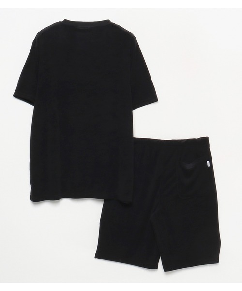 FRUIT OF THE LOOM(フルーツオブザルーム)の「【FRUIT OF THE LOOM】パイルルームウェアセットアップ/クルーネック/半袖Tシャツ&ハーフパンツ(ルームウェア/パジャマ・メンズ・グレー/ホワイト/ネイビー/ブラック・LL/M/L)」の8枚目の写真