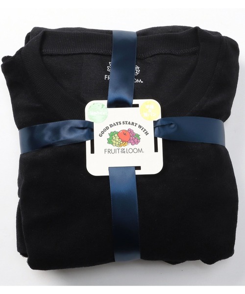 FRUIT OF THE LOOM(フルーツオブザルーム)の「【FRUIT OF THE LOOM】パイルルームウェアセットアップ/クルーネック/半袖Tシャツ&ハーフパンツ(ルームウェア/パジャマ・メンズ・グレー/ホワイト/ネイビー/ブラック・LL/M/L)」の14枚目の写真