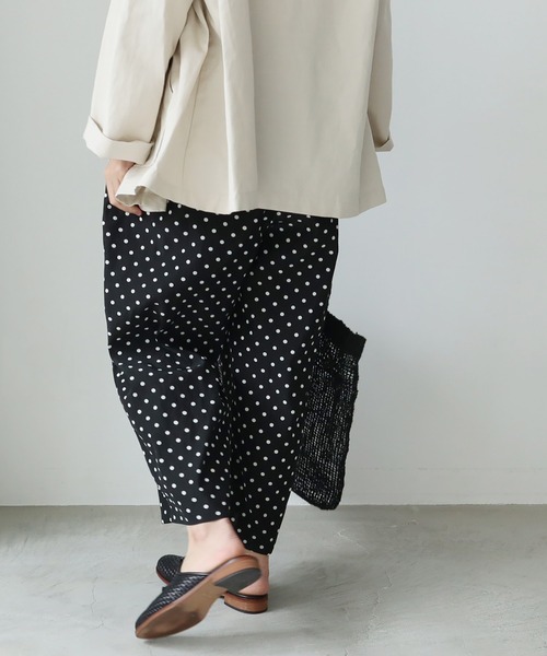 yuni（ユニ　）の「コットンキュプラ ｄｏｔプリントペチパンツ（コクーン）（その他パンツ・レディース・ブラック系その他/ブラック・FREE）」の20枚目の写真