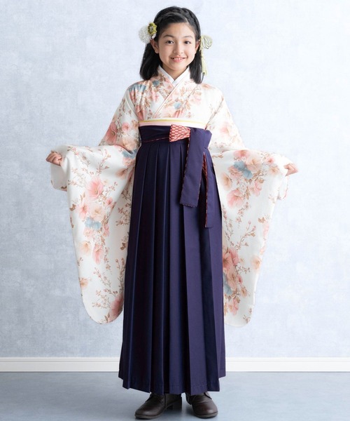 セール】【ZOZO限定カラー】小学校卒業式 簡単着付け 袴セット［21種の