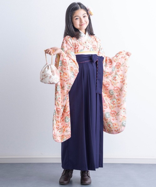 セール】【ZOZO限定カラー】小学校卒業式 簡単着付け 袴セット［15種の