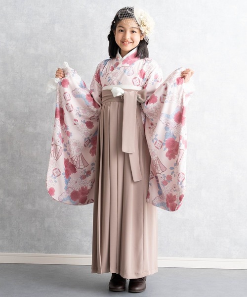 セール】【ZOZO限定カラー】小学校卒業式 簡単着付け 袴セット［15種の