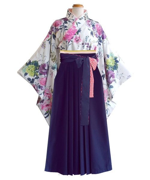 セール】【ZOZO限定カラー】小学校卒業式 簡単着付け 袴セット［15種の