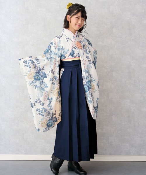 セール】【新色】小学校卒業式 簡単着付け 袴セット（着物