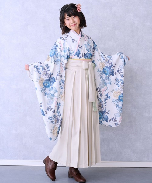 セール】【新色】小学校卒業式 簡単着付け 袴セット（着物