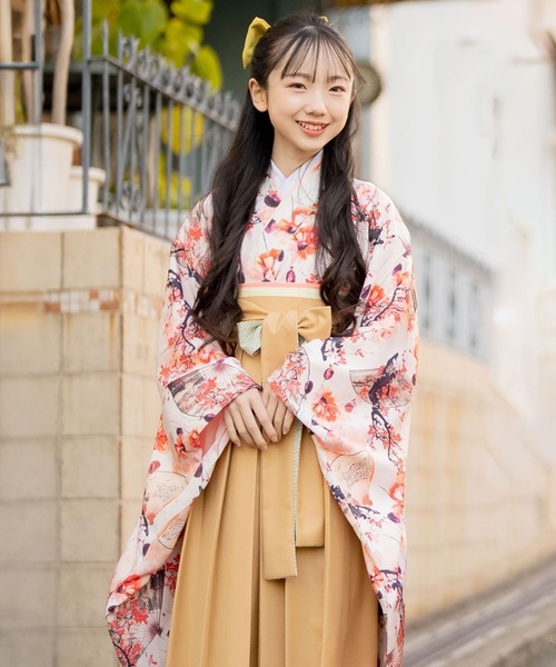 セール】【ZOZO限定カラー】小学校卒業式 簡単着付け 袴セット［15種の