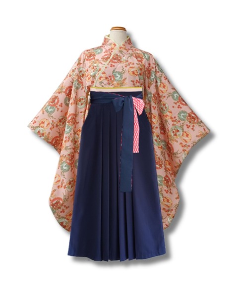 袴セット　小学生　卒業式　簡単着付け　Mサイズ　スウィートマミー スウィートマミー（SWEET MOMMY）/小学生 袴 簡単 着付け 6点