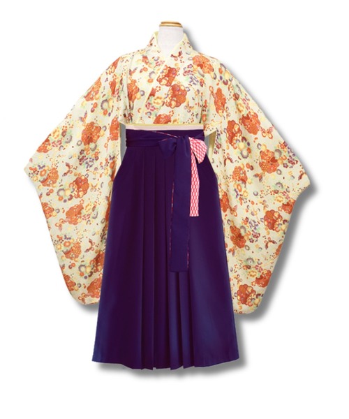 セール】小学校卒業式 簡単着付け 袴セット 【ZOZO限定カラー