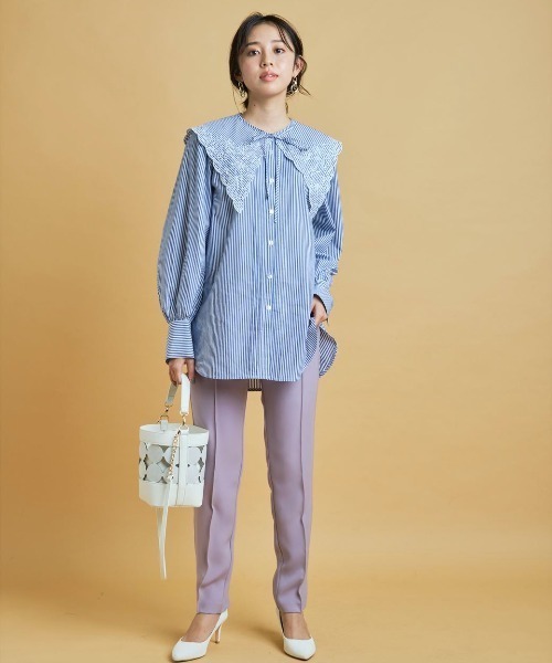 未使用 未着 JUSGLITTY ジャスグリッティー サテンタックパンツ2019 JUSGLITTY - 未使用 未着 JUSGLITTY ジャスグリッティー サテン