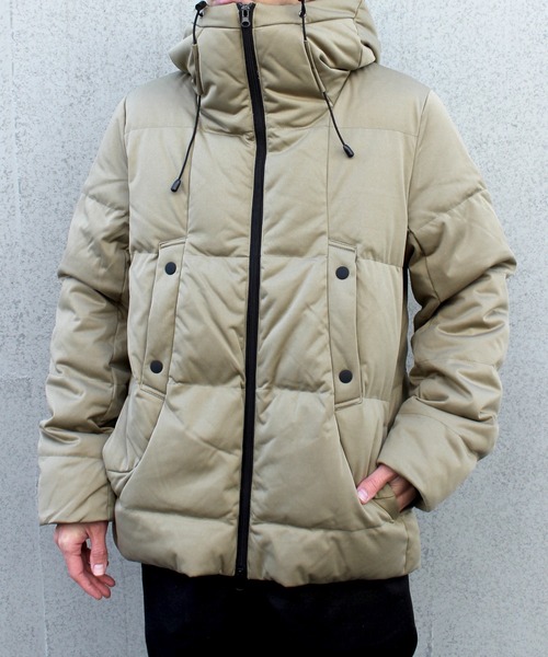 yield(イールド)の「【yield select apparel】ストレッチダウン フードジャケット SBSD-012(ダウンジャケット/コート・メンズ・チャコールグレー/ブラック/ベージュ/ネイビー/オリーブ・M/XL/L)」の3枚目の写真