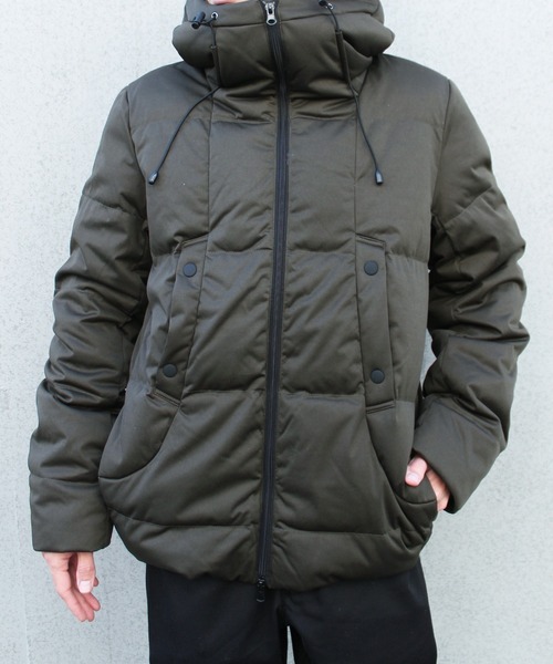 yield(イールド)の「【yield select apparel】ストレッチダウン フードジャケット SBSD-012(ダウンジャケット/コート・メンズ・チャコールグレー/ブラック/ベージュ/ネイビー/オリーブ・M/XL/L)」の4枚目の写真