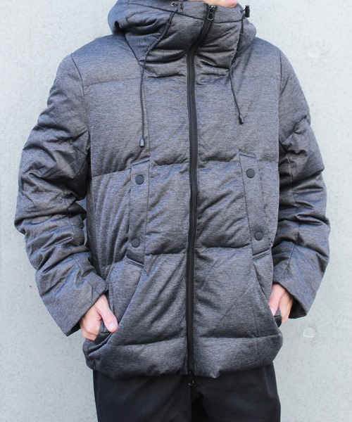 yield(イールド)の「【yield select apparel】ストレッチダウン フードジャケット SBSD-012(ダウンジャケット/コート・メンズ・チャコールグレー/ブラック/ベージュ/ネイビー/オリーブ・M/XL/L)」の1枚目の写真