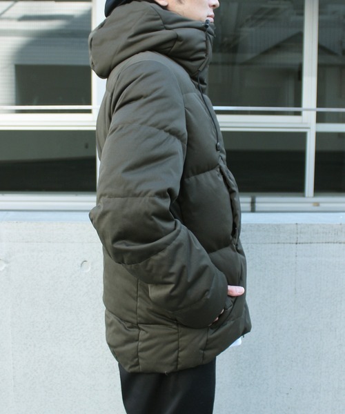 yield(イールド)の「【yield select apparel】ストレッチダウン フードジャケット SBSD-012(ダウンジャケット/コート・メンズ・チャコールグレー/ブラック/ベージュ/ネイビー/オリーブ・M/XL/L)」の17枚目の写真