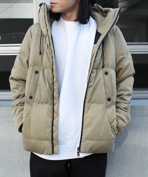 yield(イールド)の「【yield select apparel】ストレッチダウン フードジャケット SBSD-012(ダウンジャケット/コート・メンズ・チャコールグレー/ブラック/ベージュ/ネイビー/オリーブ・M/XL/L)」の19枚目の写真
