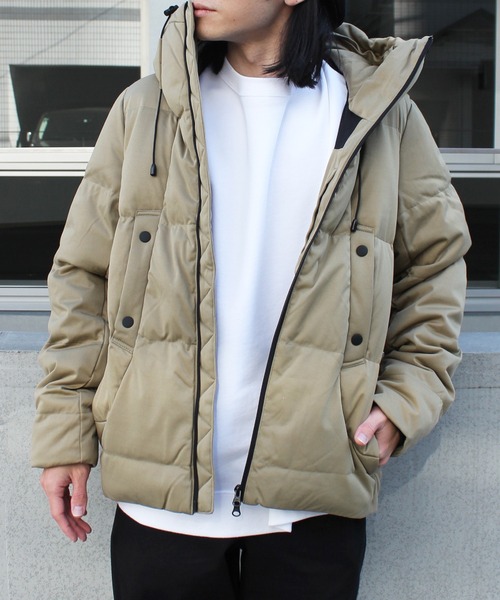 yield(イールド)の「【yield select apparel】ストレッチダウン フードジャケット SBSD-012(ダウンジャケット/コート・メンズ・チャコールグレー/ブラック/ベージュ/ネイビー/オリーブ・M/XL/L)」の20枚目の写真