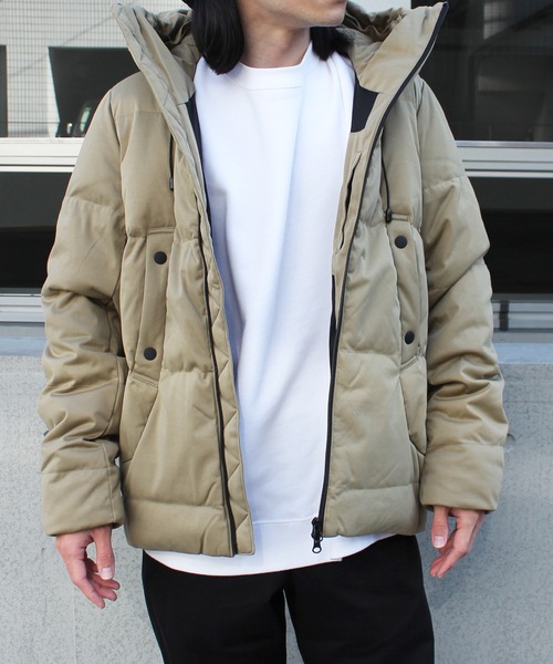 yield(イールド)の「【yield select apparel】ストレッチダウン フードジャケット SBSD-012(ダウンジャケット/コート・メンズ・チャコールグレー/ブラック/ベージュ/ネイビー/オリーブ・M/XL/L)」の21枚目の写真