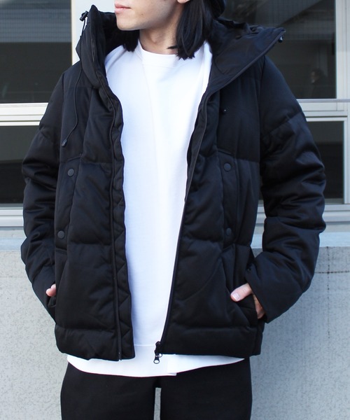 yield(イールド)の「【yield select apparel】ストレッチダウン フードジャケット SBSD-012(ダウンジャケット/コート・メンズ・チャコールグレー/ブラック/ベージュ/ネイビー/オリーブ・M/XL/L)」の6枚目の写真