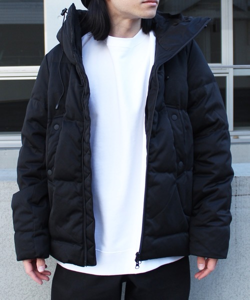 yield(イールド)の「【yield select apparel】ストレッチダウン フードジャケット SBSD-012(ダウンジャケット/コート・メンズ・チャコールグレー/ブラック/ベージュ/ネイビー/オリーブ・M/XL/L)」の8枚目の写真